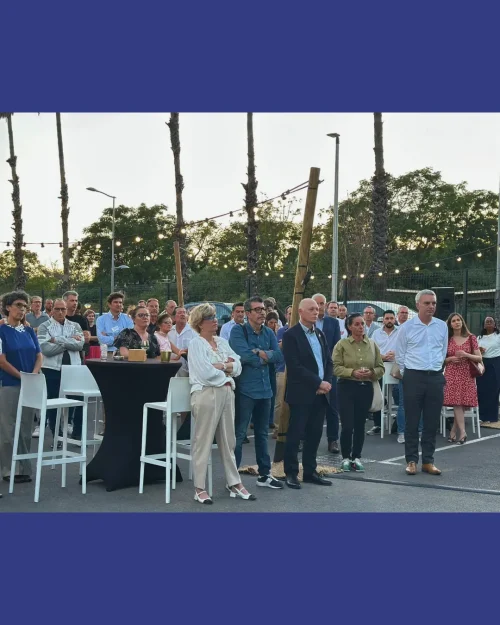 Invités réunis lors de la soirée d’inauguration du centre IMASUD à Hyères